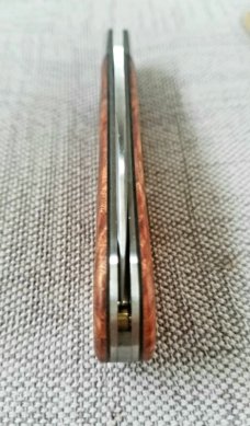 Margrate Custom Zulu...Cherry and N690...3 7/8" clsd.liners..spacers..scalloped bolster.coa,slip,bo.