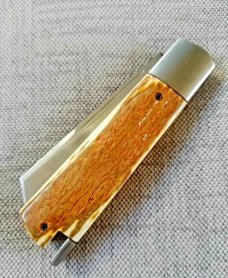 Vincenzo Balistreri Mammoth Ivory White Wolf Taillock,4"...440C..Steel bolsters ..filework..coa.slip