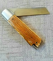 Vincenzo Balistreri Mammoth Ivory White Wolf Taillock,4"...440C..Steel bolsters ..filework..coa.slip