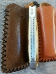 Vincenzo Balistreri Mammoth Ivory White Wolf Taillock,4"...440C..Steel bolsters ..filework..coa.slip