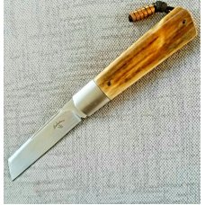 Vincenzo Balistreri Mammoth Ivory White Wolf Slipjoin,4"...440C..Steel bolsters ..filework..coa.slip