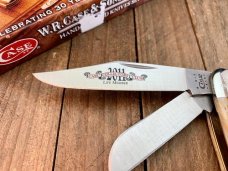 Case Medium Stockman Peach Seed Jigged Molasses Bone 2011 CCC Annual Life Member 