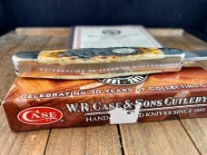 Case Medium Stockman Peach Seed Jigged Molasses Bone 2011 CCC Annual Life Member 
