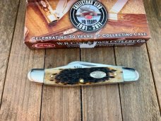 Case Medium Stockman Peach Seed Jigged Molasses Bone 2011 CCC Annual Life Member 