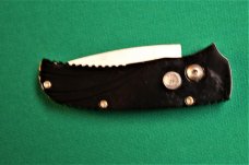 Small Automatic Knife - Metal Handles - 440 Stainless Blade