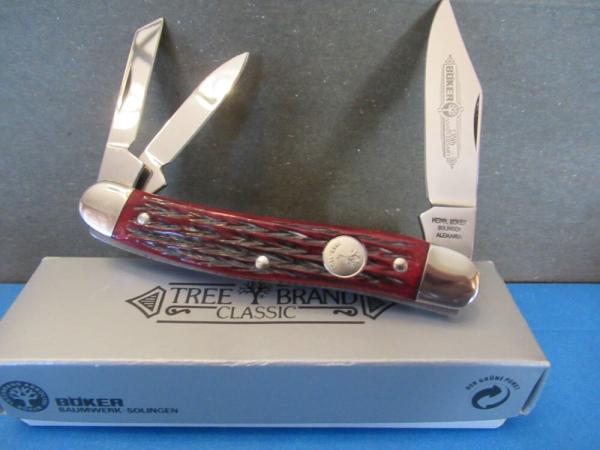  Heinr Boker Solingen Alemania 135 anniversary Red Bone Whittler Model 280-135