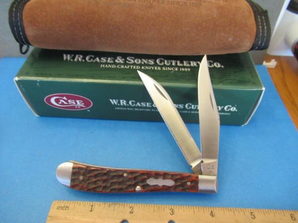Case XX 1999 Tony Bose Slimline Trapper Pattern # T.Bose 62048 ATS-34 Case XX 1999 Tony Bose Slimline Trapper Pattern # T.Bose 62048 ATS-34