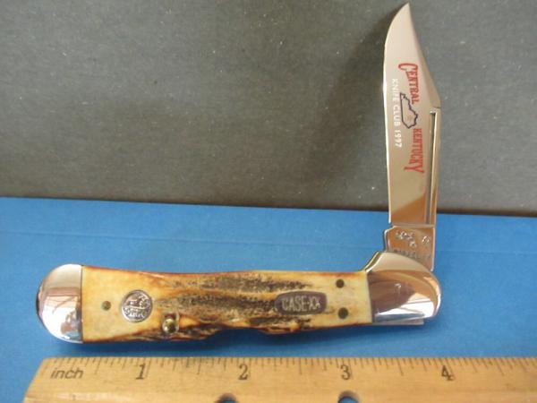 Case XX 1997 Stag CopperLock Made For CKKC Pattern # 51549L Case XX 1997 Stag CopperLock Made For CKKC Pattern # 51549L