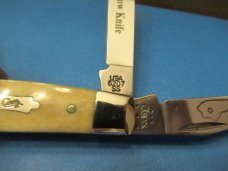 Case XX 2003 Smooth White Bone Mini Trapper For Central Kentucky Show Knife 2004 