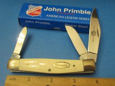 John Primble American Legends Series 2 knives one money Bone Stockman & Trapper 