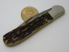 *Custom* Chuck Hawes Damascus Worm Groove Bone Copperhead Knife