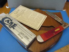 Case Collectors Club 1991 Red Bone Large Copperhead Pattern # DR 61066 SS