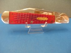 Case Collectors Club 1991 Red Bone Large Copperhead Pattern # DR 61066 SS