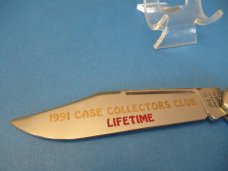Case Collectors Club 1991 Red Bone Large Copperhead Pattern # DR 61066 SS