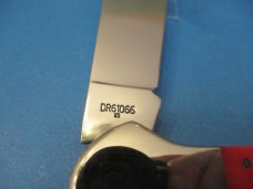 Case Collectors Club 1991 Red Bone Large Copperhead Pattern # DR 61066 SS
