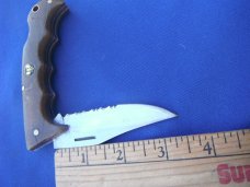 Cudeman Fury 19018 440 Stainless Steel Folding LOCKBACK POCKET KNIFE WOOD HANDLES Made in Spain