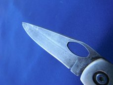 Damascus Bear & Son Midsize Folding Knife. Damascus Steel Blade Stag Bone Handle. Made in USA!!!