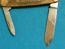 VINTAGE KUTMASTER UTICA RENEGADES TOBACCO ADVERTISING EQUAL END FOLDING POCKET KNIFE KNIVES OLD AD