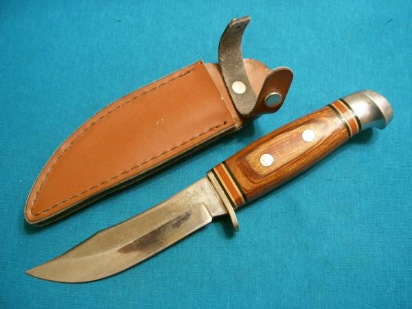 FROST CUTLERY STAINLESS JAPAN FIXED BLADE HUNTING SKINNING BOWIE KNIVES SHEATH