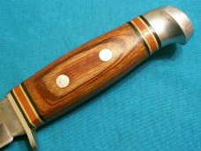 FROST CUTLERY STAINLESS JAPAN FIXED BLADE HUNTING SKINNING BOWIE KNIVES SHEATH