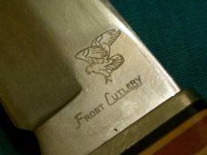 FROST CUTLERY STAINLESS JAPAN FIXED BLADE HUNTING SKINNING BOWIE KNIVES SHEATH