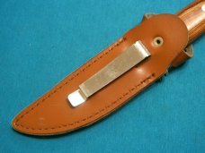 FROST CUTLERY STAINLESS JAPAN FIXED BLADE HUNTING SKINNING BOWIE KNIVES SHEATH