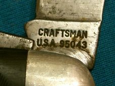 VINTAGE SEARS CRAFTSMAN USA 95043 SCOUTS SCOUT CAMP CAMPER SURVIVAL FOLDING POCKET KNIFE KNIVES OLD