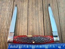 Schatt and Morgan Yankee Muskrat 14th Anniversary Series Red Jigged Bone