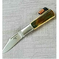 Vincenzo Balistreri Mammoth Ivory Barlow 3 5/8" closed..N690..Lanyard pin..jimping and filework