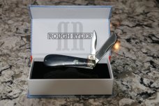 Rough Ryder Faded Blue Jeans Micarta Half Hawk