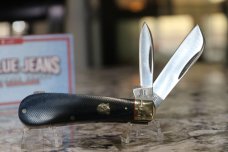 Rough Ryder Faded Blue Jeans Micarta Half Hawk