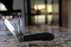 Rough Ryder Faded Blue Jeans Micarta Half Hawk