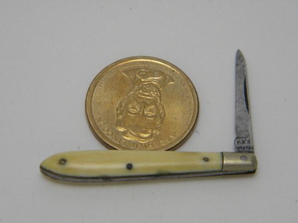 P.B.'s Improved Cutlery Ivory Miniature Quill Knife 