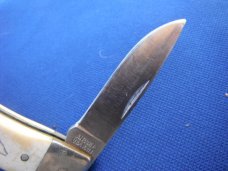 Schrade + USA Vintage SC513 Eagle/Deer/Fish  Scrimshaw  Lockback Pocket Knife - Great EDC!!!