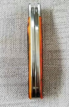 Pascal Boucher Red Stag Swayback Jack...Wharnie and Pen blades..3 5/8"...Coa & pouch..Sweet 