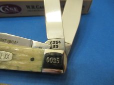 Case XX 1997 Natural Bone 3 Blade Trapper Pattern # 6354 Made for IBCA 