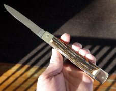 Hubertus huge 10quot Springer auto Solingen Knife Leverlock Unused unsharpened mint Perfect Action
