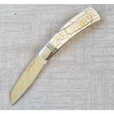 Steve Vanderkolff Mammoth Native, 4"cld..White Crackle,Smooth no texture.CPM-154..ringed bolsters