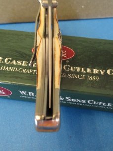 Case XX 2004 Bone Stag Mid Folding Hunter Pattern # 6.51265LC SS Made For CCC