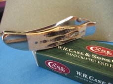 Case XX 2004 Bone Stag Mid Folding Hunter Pattern # 6.51265LC SS Made For CCC