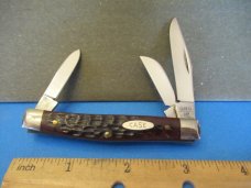 Case XX 1981 Brown Delrin Discontinued Stockman Pattern 6344 HE