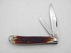 Queen Cutlery 51 Dogleg Jack Burnt Orange imitation Winterbottom bone 3 12 closed 1961