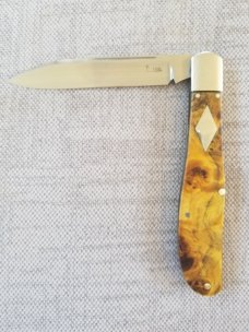 K'roo Custom Japanese Maple Burl Eureka Spear Jack.. slip..coa...rwl34...filework..liners..spacers.