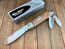 Kabar Box Car Whittler Brown Smooth Bone 1990