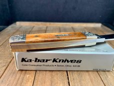 Kabar Box Car Whittler Brown Smooth Bone 1990