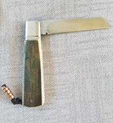 Vincenzo Balistreri Mammoth Ivory White Wolf" cld..4" csd..N690..Lanyard pin..jimping and filework 