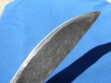 Hand forged Bolo knife /sword from the Philippines.  The blade is SHARP!