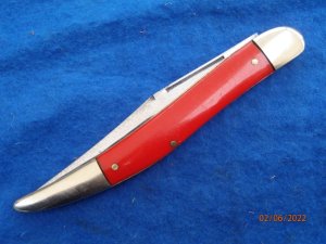 Unmarked Red Fish Knife 5"