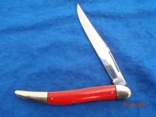 Unmarked Red Fish Knife 5"