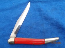 Unmarked Red Fish Knife 5"
